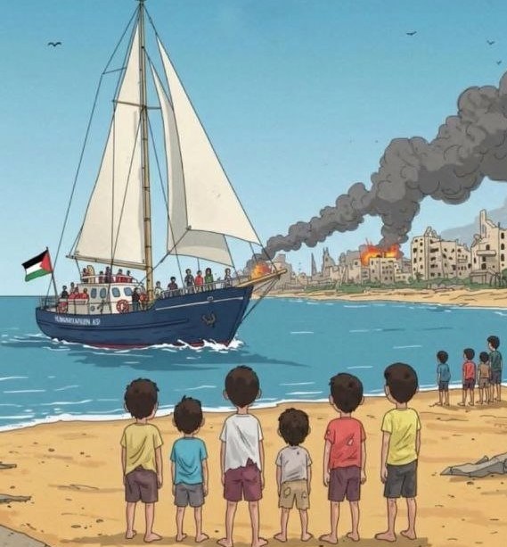 آخرین پیام کودکان غزه به ناوگان صمود؛ شما پیروزید چون سکوت جهان را شکستید