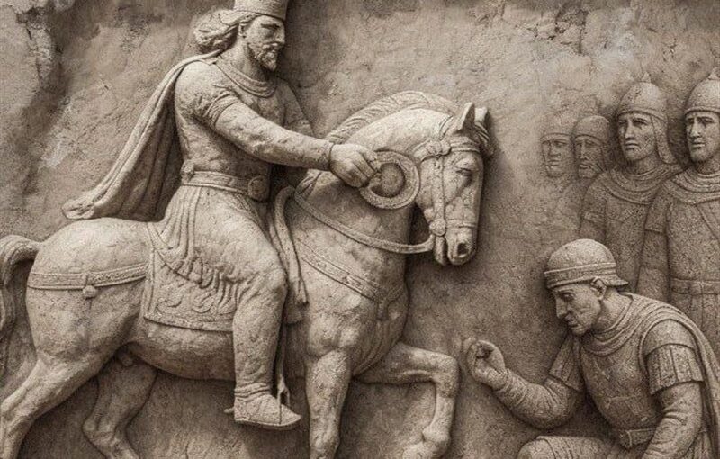 مجسمه «زانو‌زنندگان برابر ایران» در میدان انقلاب رونمایی شد